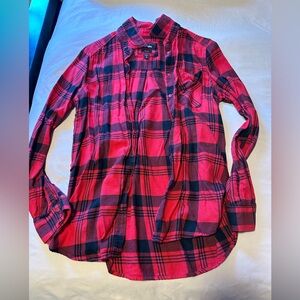 Oversized flannel shirt
